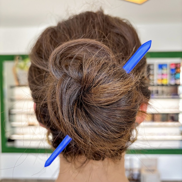 Pic à cheveux Bleu Electrique - DADO La Fabrique à Lunettes