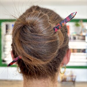 Pic à cheveux Ecaille Rouge - DADO La Fabrique à Lunettes