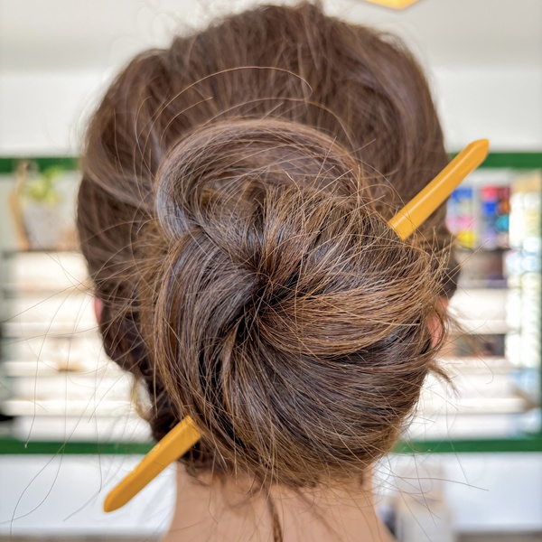 Pic à cheveux Jaune Moutarde - DADO La Fabrique à Lunettes