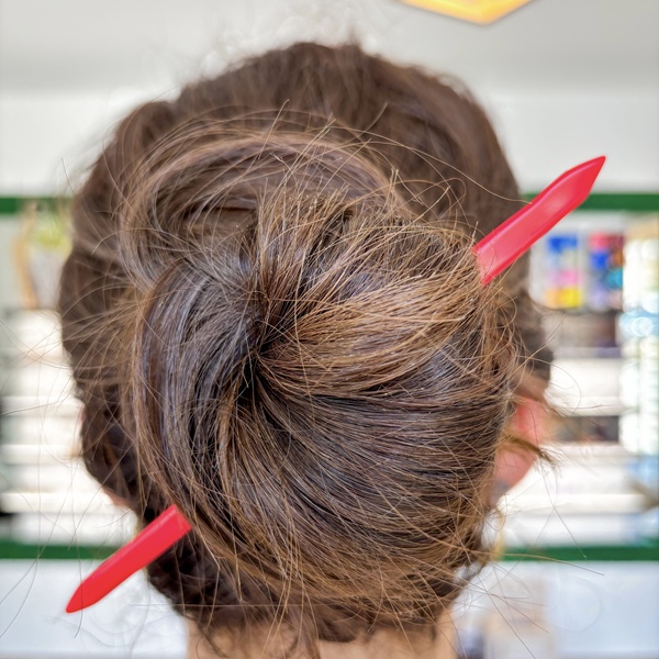 Pic à cheveux Rouge - DADO La Fabrique à Lunettes